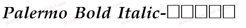 Palermo Bold Italic字体转换